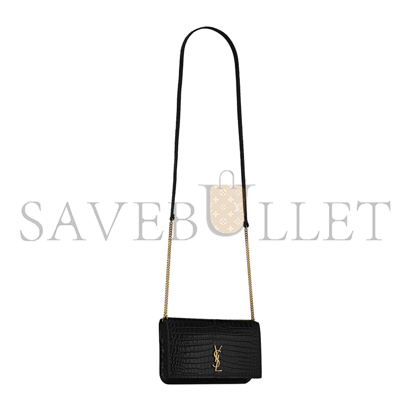 YSL CASSANDRE PHONE HOLDER IN SHINY CROCODILE-EMBOSSED LEATHER 635095DND1J1000 (18*11*2.5cm) YSL CASSANDRE PHONE HOLDER IN SHINY CROCODILE-EMBOSSED LEATHER 635095DND1J1000 (18*11*2.5cm)